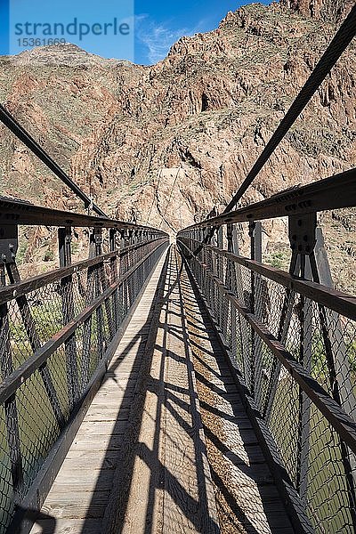 Hängebrücke Kaibab-Hängebrücke  South Kaibab Trail  Grand Canyon National Park  Arizona  USA  Nordamerika