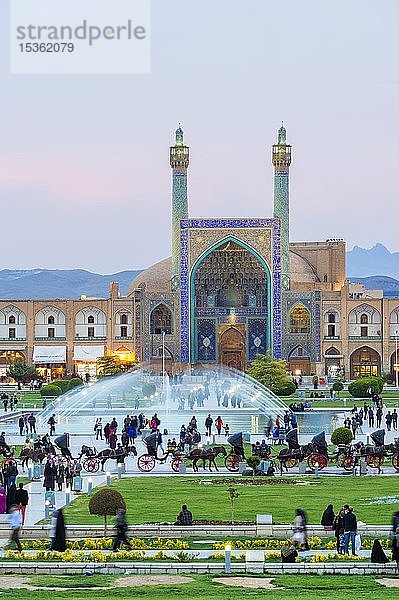 Masjed-e Imam Moschee  Maydam-e Iman Platz  Isfahan  Iran  Asien