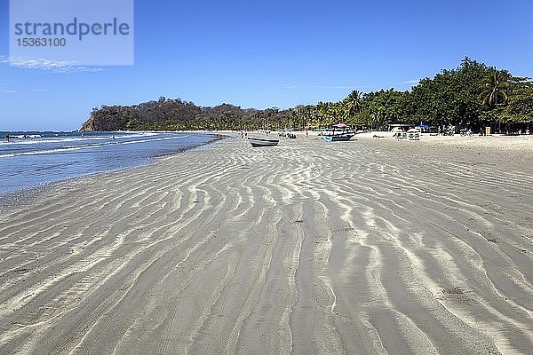 Sandstrand in Samara  Playa Samara  Nicoya-Halbinsel  Provinz Guanacaste  Costa Rica  Mittelamerika