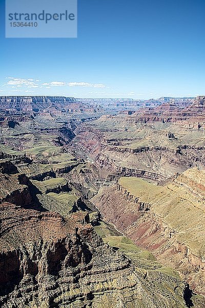 Blick vom Lipan Viewpoint in den Grand Canyon  Canyonlandschaft  erodierte Felslandschaft  South Rim  Grand Canyon National Park  Arizona  USA  Nordamerika