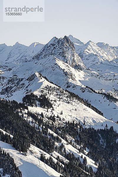 Großer Rettenstein im Winter  Tirol  Österreich  Europa