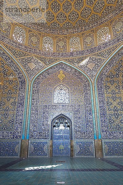 Sheikh-Lotfollah-Moschee  Innenraum  Isfahan  Iran  Asien