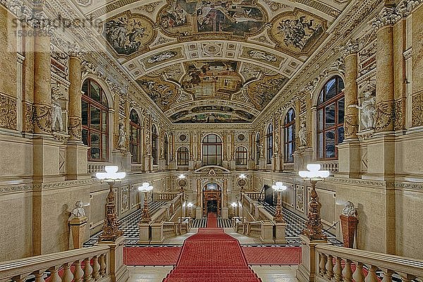 Innenraum  Burgtheater  Wien  Österreich  Europa