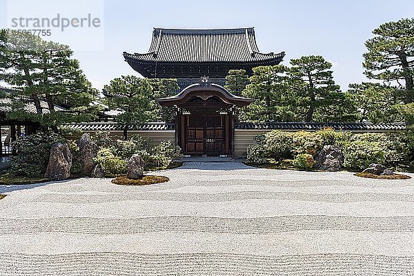 Zen-Garten im Kennin-ji  Kenninji-Tempel  Komatsucho  Kyoto  Japan  Asien