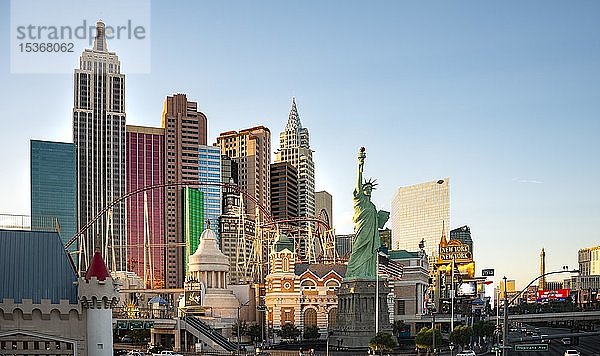 New York New York Hotel und Kasino  Las Vegas Strip  Las Vegas  Nevada  USA  Nordamerika