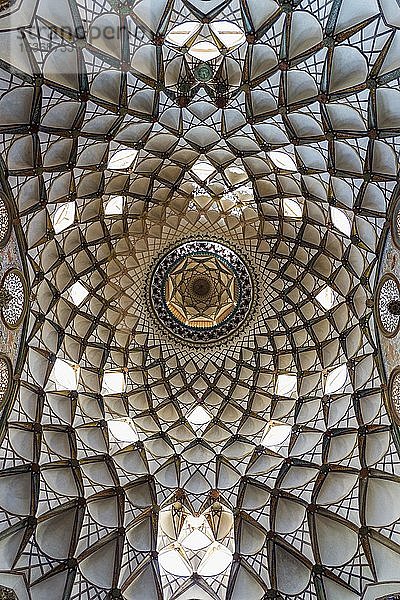 Hauptkuppel  Detail  Borujerdi-Haus  Kashan  Provinz Isfahan  Iran  Asien