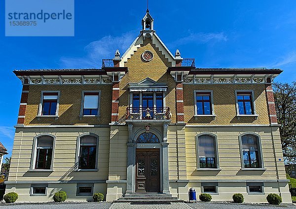 Traditionelle Schule  Stachen bei Arbon  Kanton Thurgau  Schweiz  Europa
