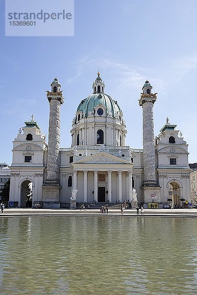 Karlskirche  Wien  Österreich  Europa