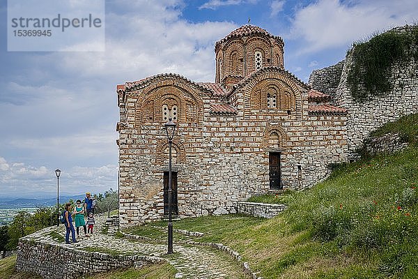 Kirche Shën Todrit in der Burg von Berat  Burg Kalaja  Albanien  Europa