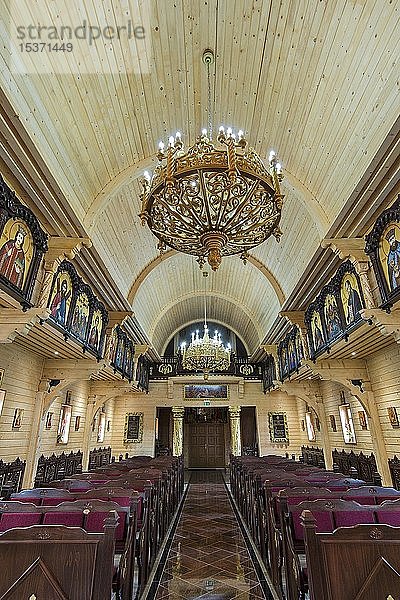 Innenraum  Rumänisch-Orthodoxe Kirchengemeinde  Parohia Buna Vestire  München  Oberbayern  Bayern  Deutschland  Europa