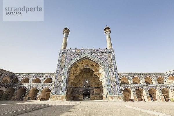Masjed-e Jameh Moschee oder Freitagsmoschee  Isfahan  Iran  Asien