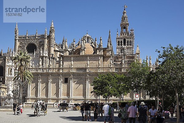 Kathedrale Santa Maria de la Sede  Sevilla  Andalusien  Spanien  Europa