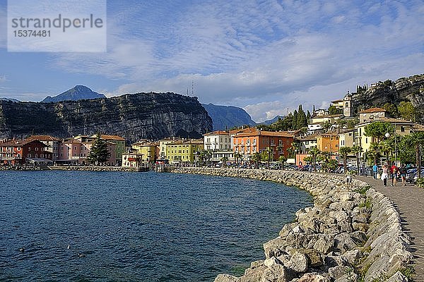 Promenade  Torbole  Gardasee  Lago del Garda  Trentino  Italien  Europa