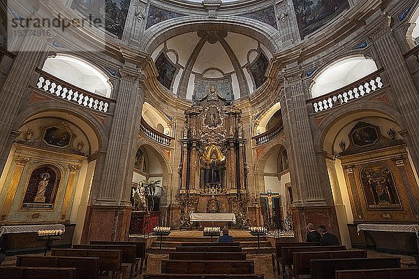 Kirche Iglesia de Sant Antoniet  Innenansicht  Altstadt  Palma de Mallorca  Mallorca  Balearische Inseln  Spanien  Europa
