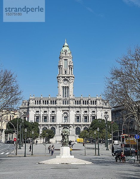 Rathaus  Câmara Municipal do Porto  Avenida Aliados  Porto  Portugal  Europa