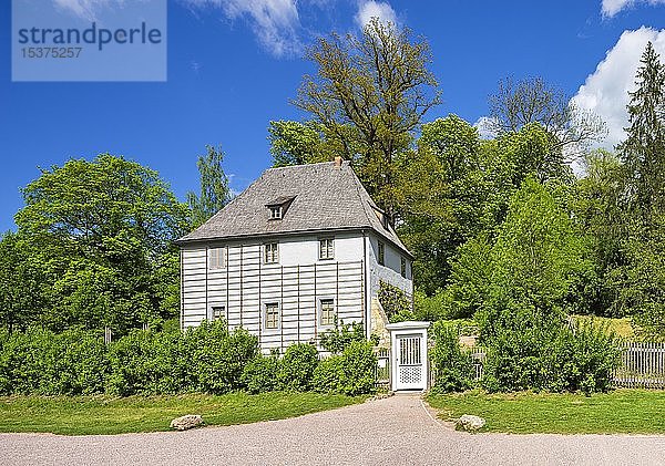 Goethes Gartenhaus im Park an der Ilm  UNESCO-Weltkulturerbe  Weimar  Weimar  Thüringen  Deutschland  Europa