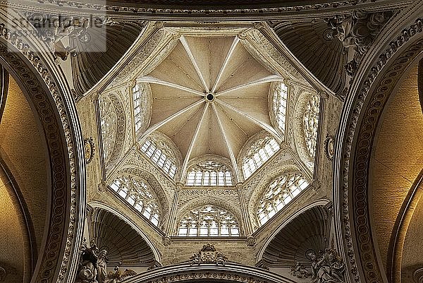Kuppel der Kathedrale von Valencia  Valencia  Spanien  Europa