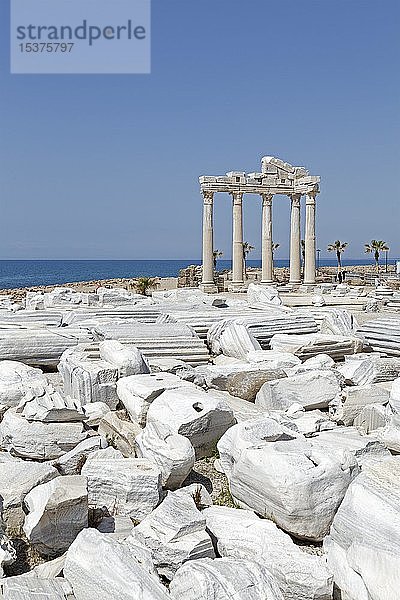 Überreste des Apollo-Tempels  Side  Provinz Antalya  Türkei  Asien