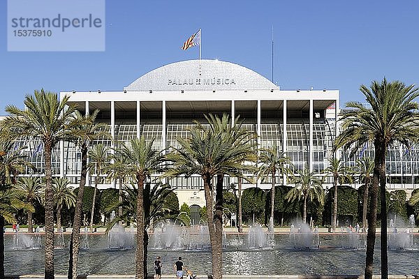 Konzerthaus Palau de la Musica  Valencia  Comunidad Valenciana  Spanien  Europa