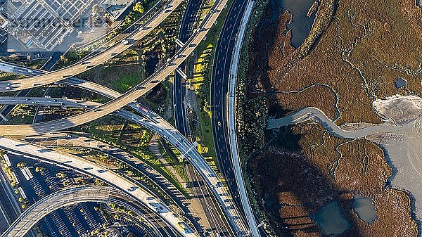 MacArthur-Labyrinth  Autobahnkreuz  Oakland  Kalifornien  USA  Nordamerika