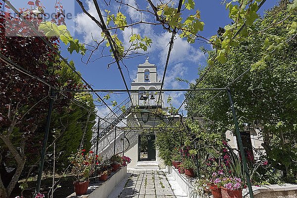 Garten des griechisch-orthodoxen Nonnenklosters Agias Efthimias  Korfu-Stadt  Insel Korfu  Ionische Inseln  Griechenland  Europa