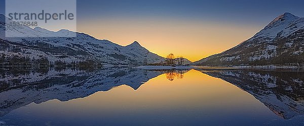 Loch Leven  Lochaber  Highland  Schottland  Vereinigtes Königreich  Europa