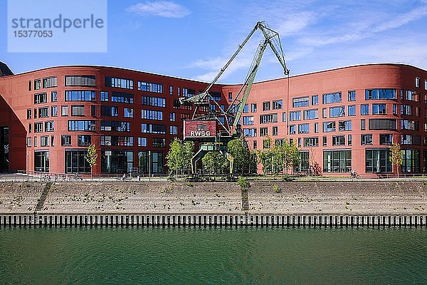 Landesarchiv NRW im Innenhafen Duisburg  Ruhrgebiet  Nordrhein-Westfalen  Deutschland  Europa