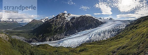 Exit Glacier und Harding Icefield  Kenai Fjords National Park  Alaska  USA  Nordamerika