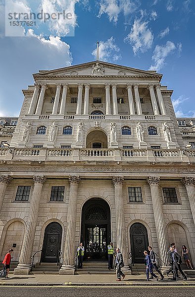 Bank of England  London  England  Großbritannien