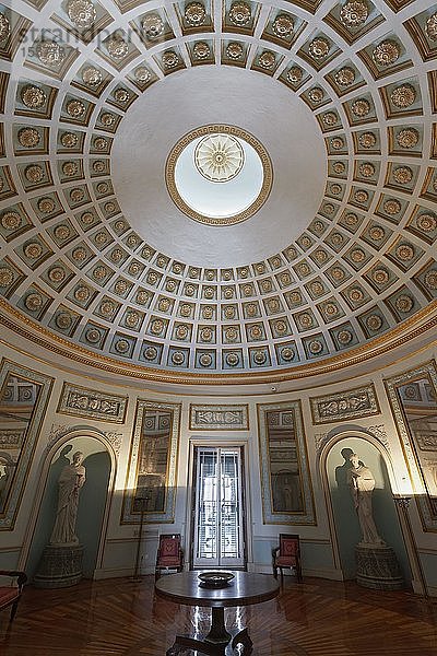 Kuppelsaal oder Rotunde im Palast St. Michael und St. Georg  auch alter Palast  Korfu Stadt  Insel Korfu  Ionische Inseln  Griechenland  Europa