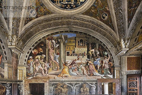 Fresko  Wandmalereien  Vatikanische Museen  Rom  Italien  Europa