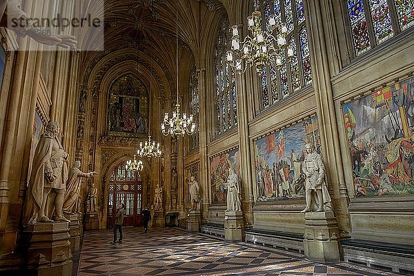 St. Stephen's Hall oder Royal Chapel of St. Stephen  Westminster Palace  London  England  Vereinigtes Königreich  Europa
