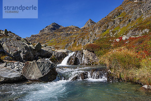 Österreich  Vorarlberg  Silvretta  Klostertal  Gebirgsbach