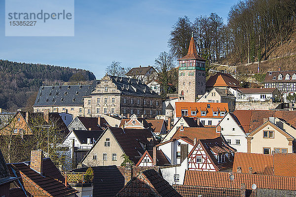 Deutschland  Bayern  Blick über die Stadt Kulmbach