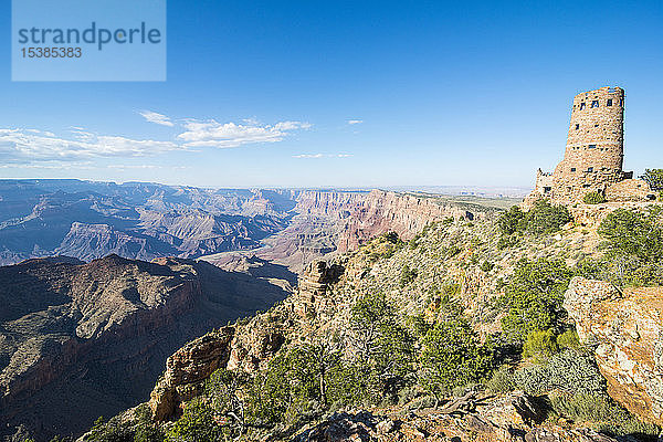 USA  Arizona  Blick über Grand Canyon und Steinturm