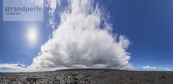 USA  Hawaii  Big Island  Volcanoes National Park  Ka Lae Apuki  Lavafelder