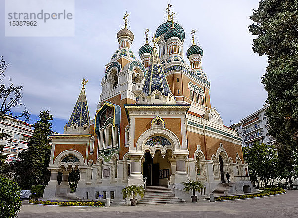 Frankreich  Nizza  Russisch-Orthodoxe Kirche St. Nikolaus