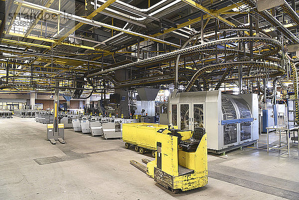 Maschinen für Transport- und Sortiersystem in einer Druckerei