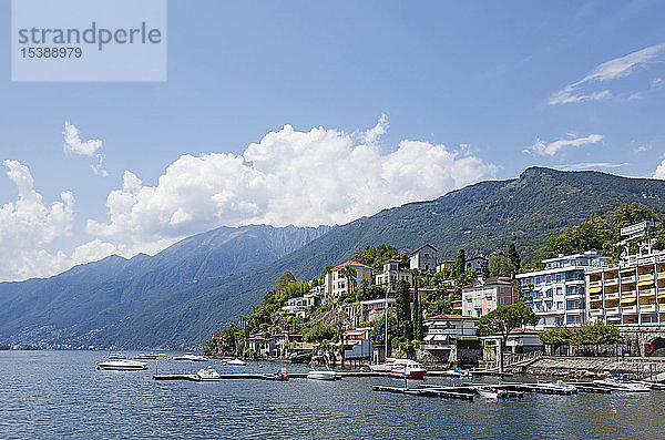 Schweiz  Ascona  Lago Maggiore  Seeufer