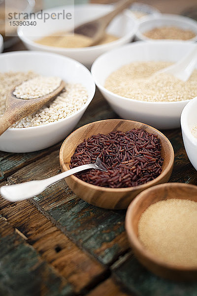 Getreidemischung: roter Reis und mehr