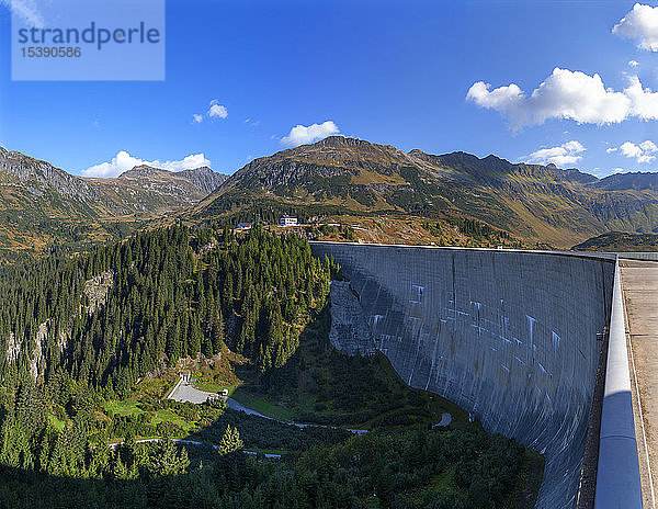 Österreich  Vorarlberg  Staumauer des Kops-Stausee