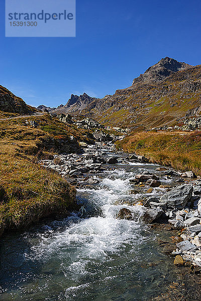 Österreich  Vorarlberg  Silvretta  Klostertal  Gebirgsbach