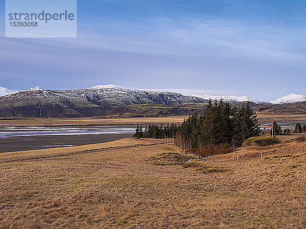 Island  Austurland  Landschaft auf dem Weg nach Egilsstadir
