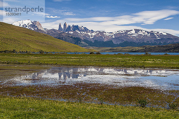 Chile  Patagonien  Nationalpark Torres del Paine  landschaftlich reizvoll