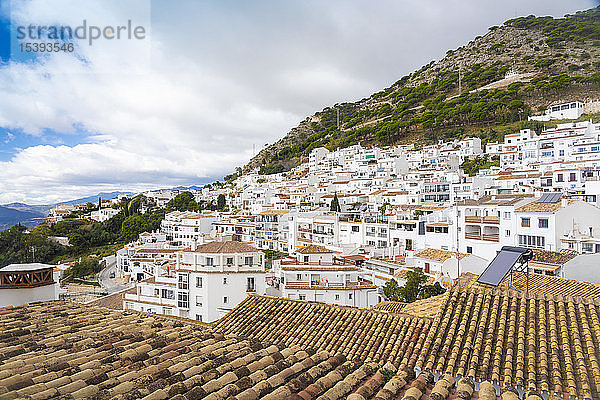 Spanien  Mijas historisches altes weißes Stadtdorf in Andalusien