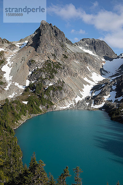 Panoramablick  Alpine Blue Lake  Washington  USA