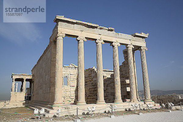 Tempel des Erectheion  Akropolis  UNESCO-Weltkulturerbe  Athen  Griechenland