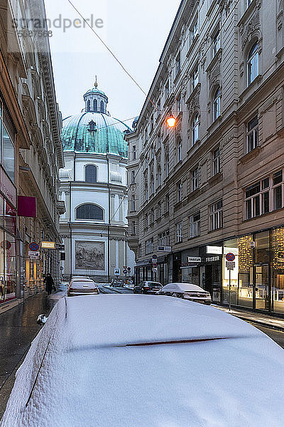 Die barocke römisch-katholische Peterskirche (St. Peter)  Wien  Österreich
