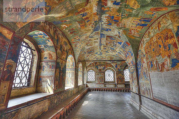 Fresken  Kirche St. Johannes der Täufer  UNESCO-Welterbestätte  Jaroslawl  Gebiet Jaroslawl  Russland