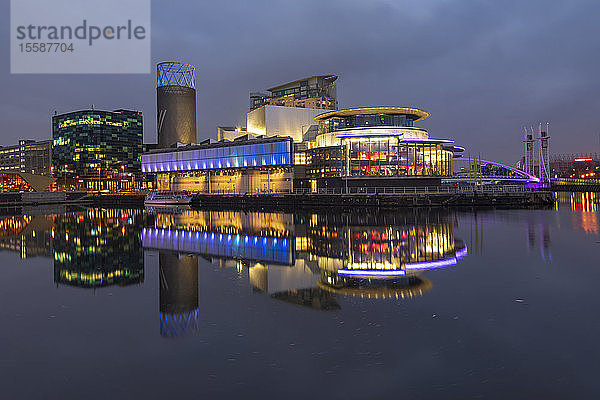 The Lowry Theatre at MediaCity UK  Salford Quays  Manchester  England  Vereinigtes Königreich